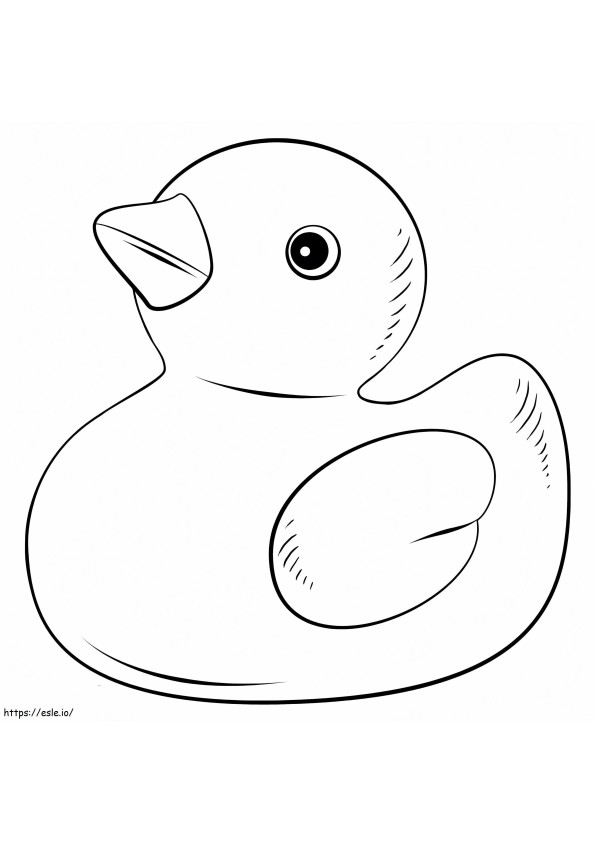 Free Rubber Duck coloring page