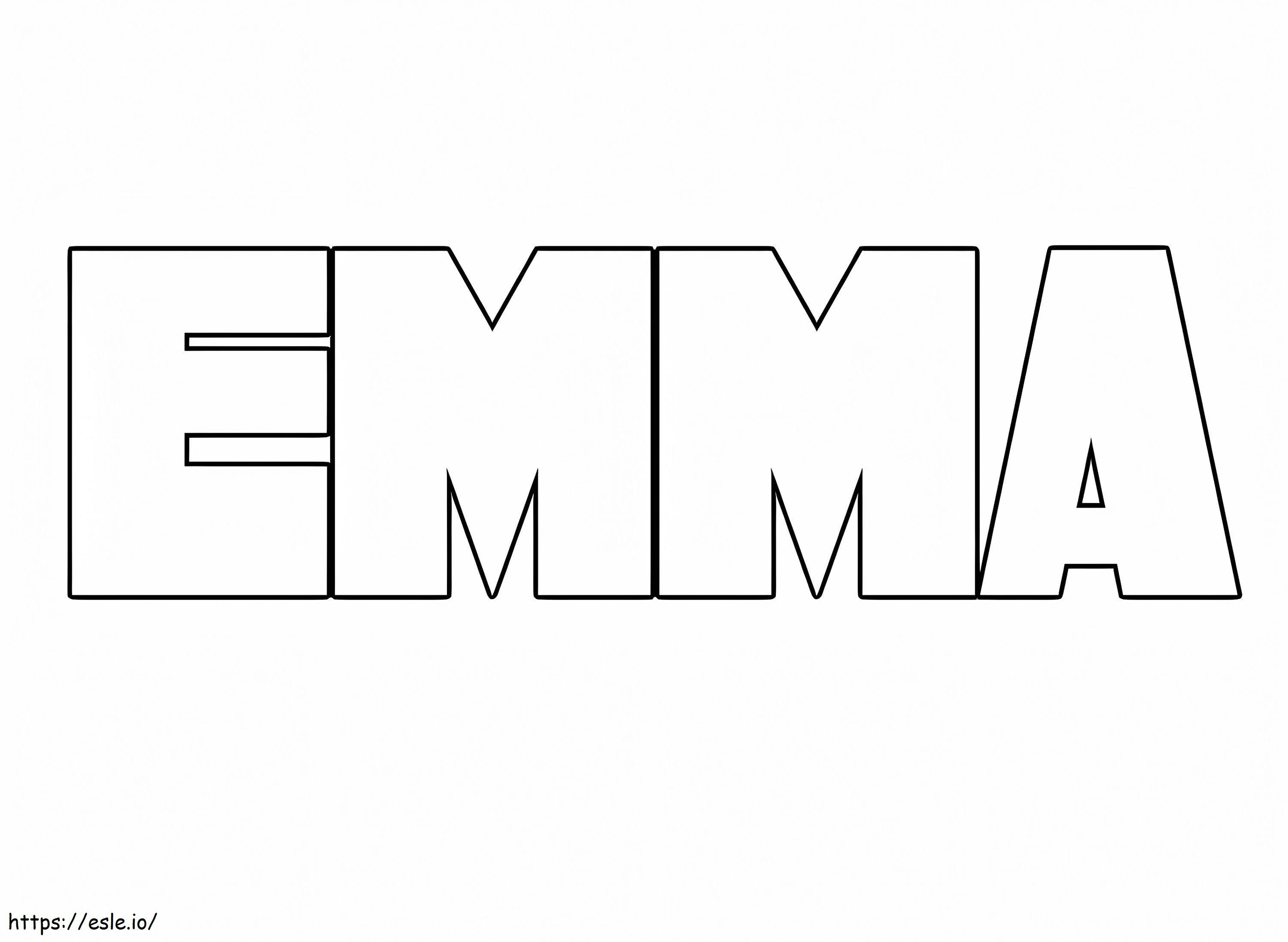 Yazdırılabilir Emma boyama