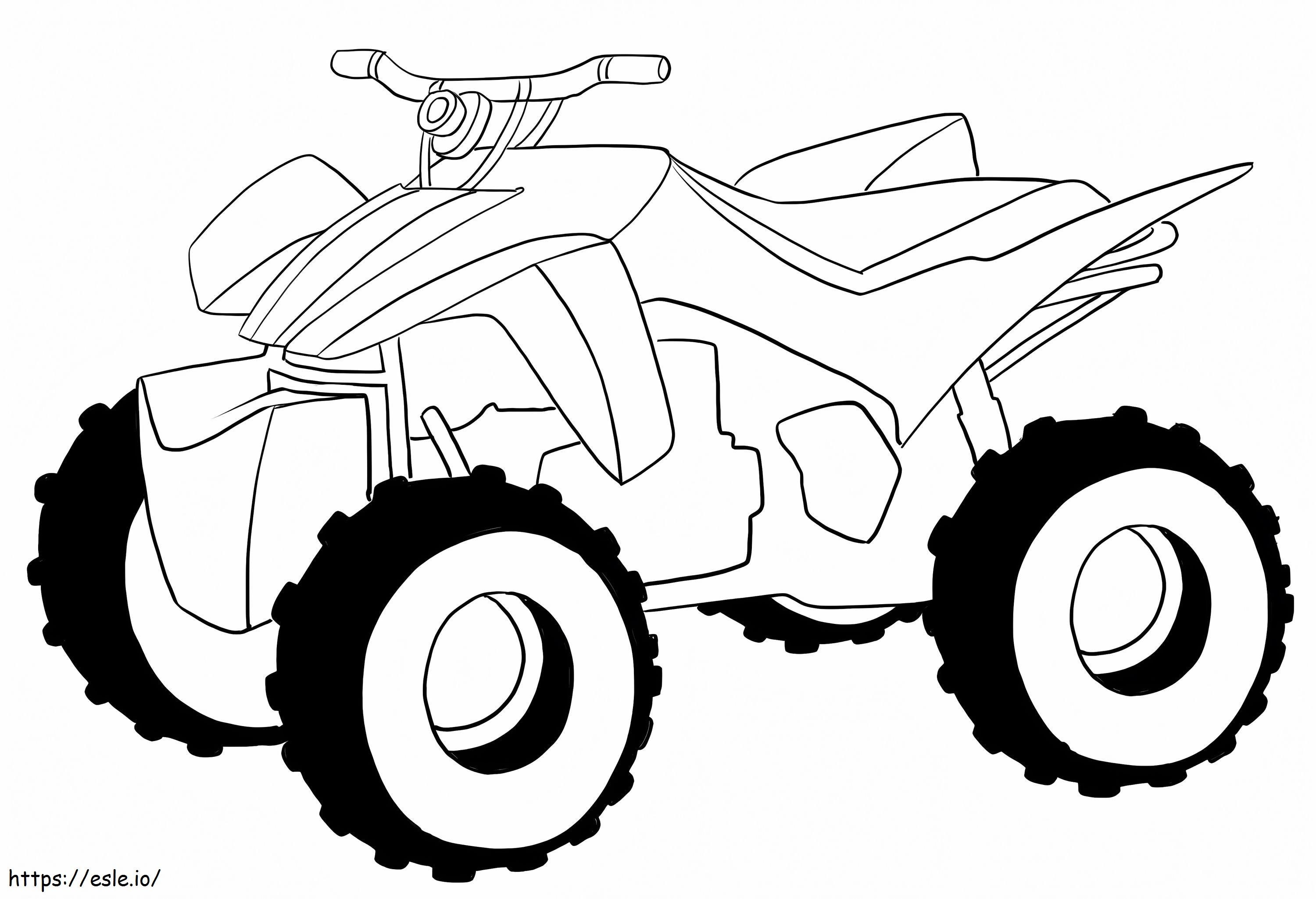 ATV Printable coloring page