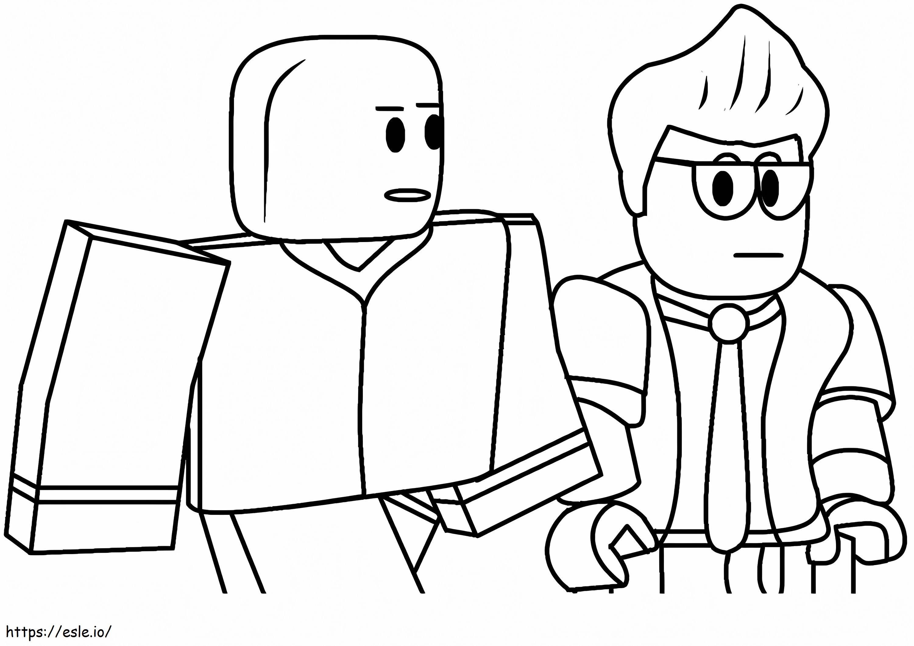 Roblox Cartoon Coloring Page
