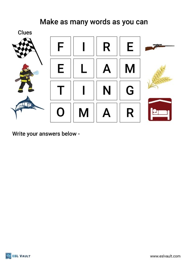 5 free printable boggle word puzzles