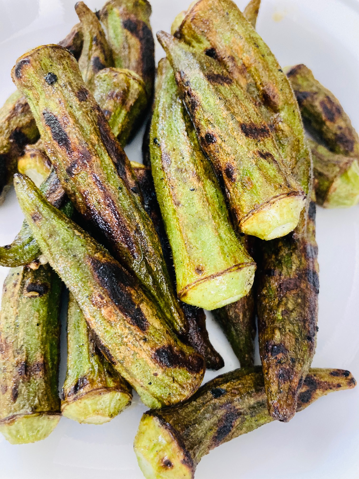 BEST way to cook okra GRILLED Eat Smart, Move More, Weigh Less