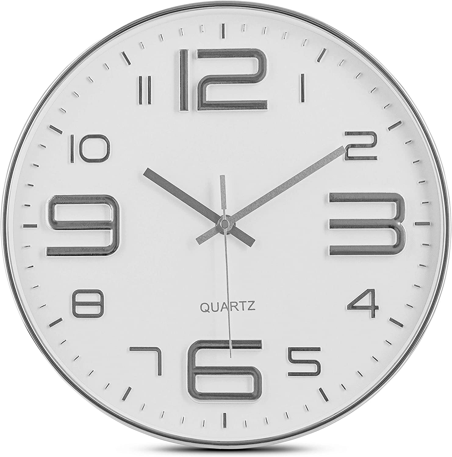 Bernhard Products Silver Wall Clock ESNIMA