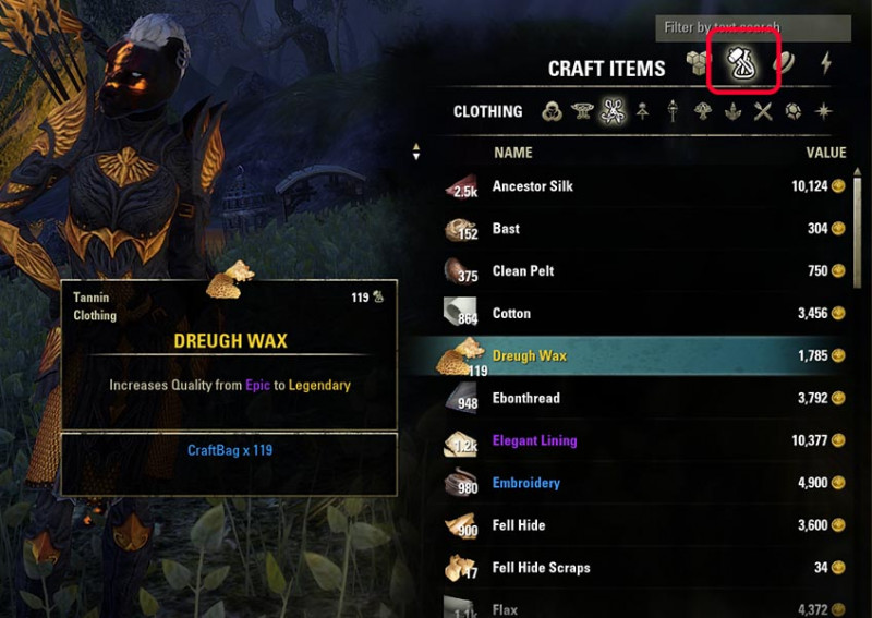 Craft Bag Feature Explained Elder Scrolls Online Elder Scrolls