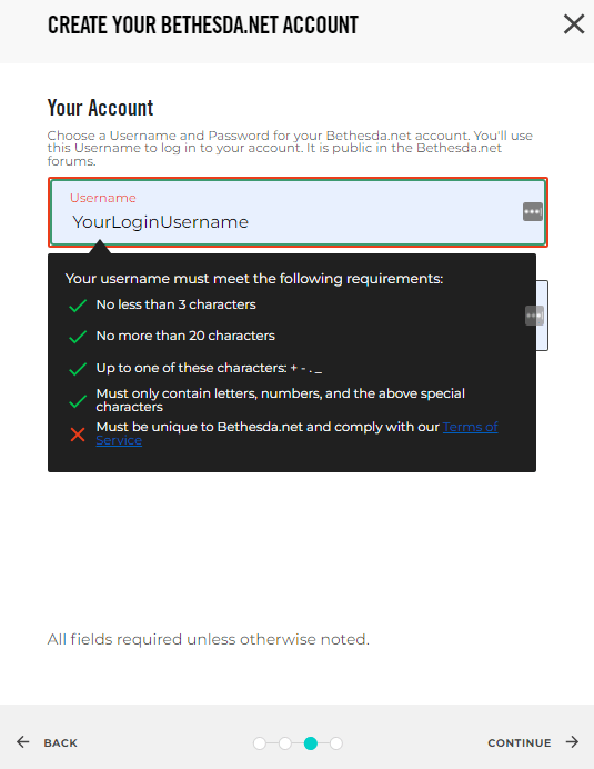 How do I create a account? Bethesda Support