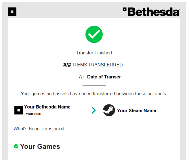How do I see which Steam account I migrated to? Bethesda Support
