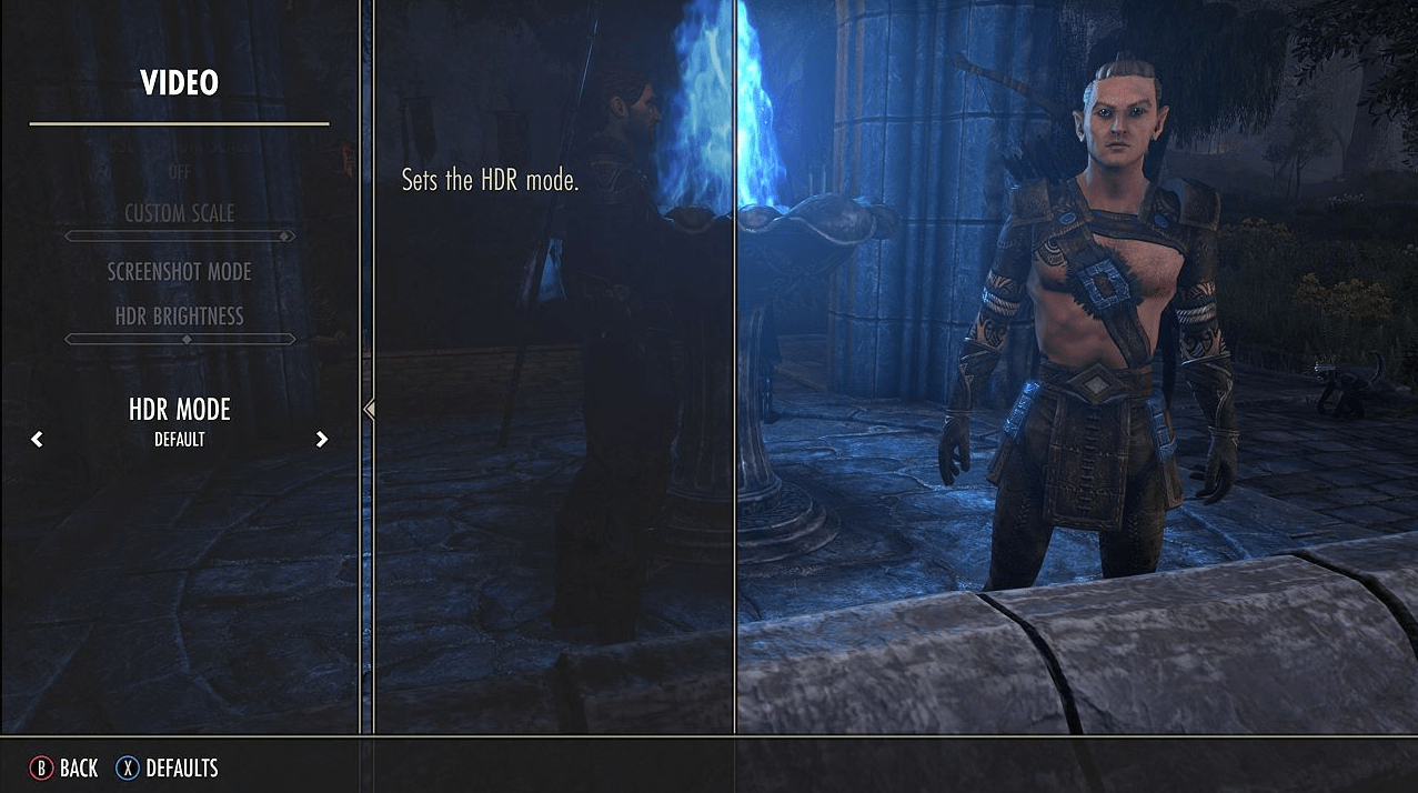 HDR Mode Xbox/PlayStation Elder Scrolls Online Support The