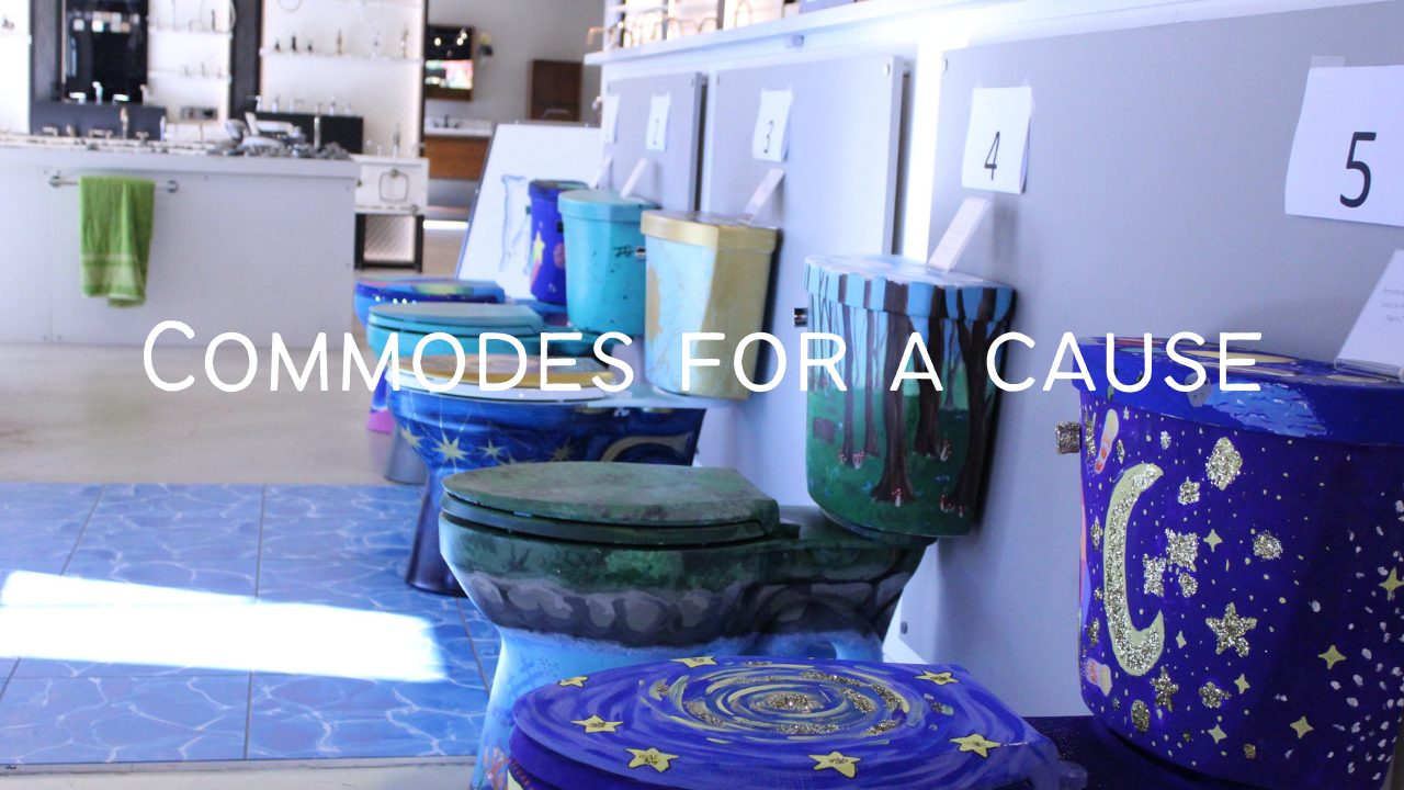 Commodes for a cause PHS introduction to art classes paint toilets for