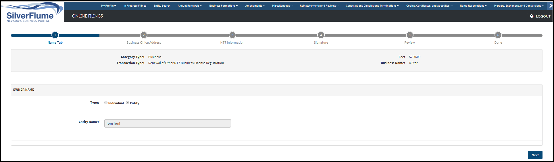 Nevada 2023 Renew Annual List And Business License Other – State Business License Renewal