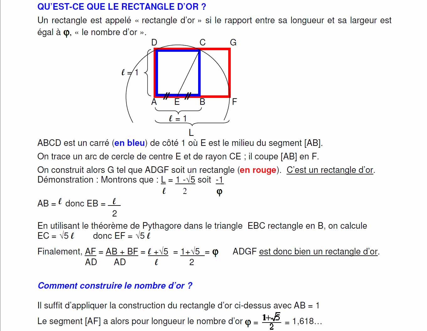 Tracer Rectangle d’Or et Phi L'ésotérisme pour tous et dans la vie