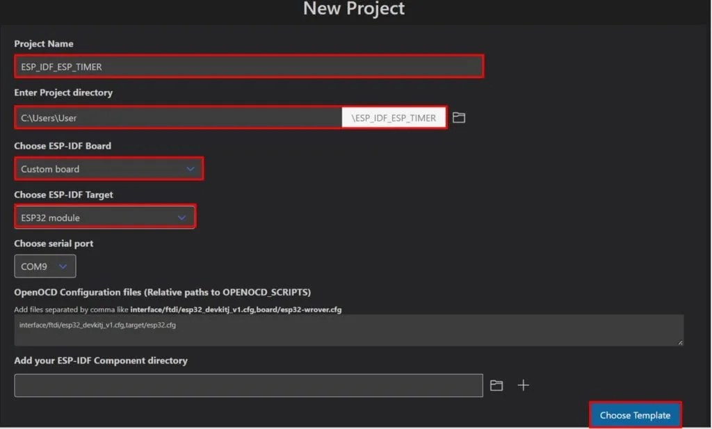 High Resolution Timer (ESP Timer) with ESPIDF