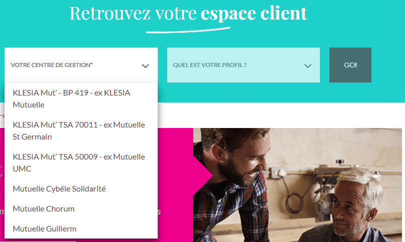 Mutuelle UMC Klesia Espace Assuré connexion à mon compte en ligne