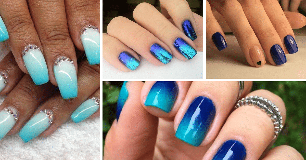 Unhas Azuis Decoradas Passo A Passo E Ideias Lindas