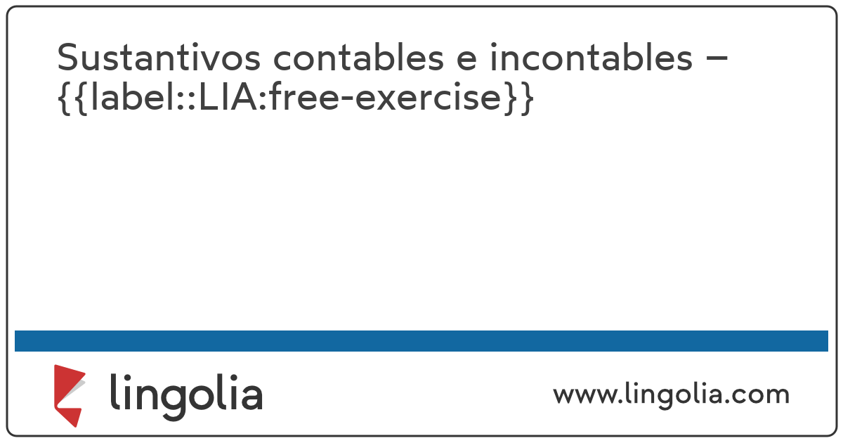 Sustantivos contables e incontables ejercicios generales