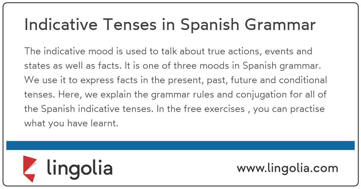 Indicative Tenses in Spanish Grammar