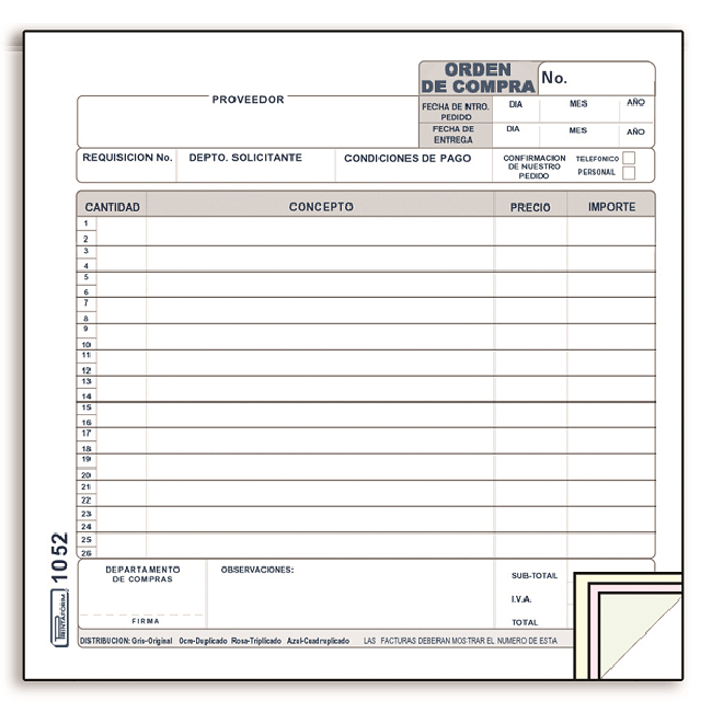 AD ASTRA ORDEN DE COMPRA ESPAPEL