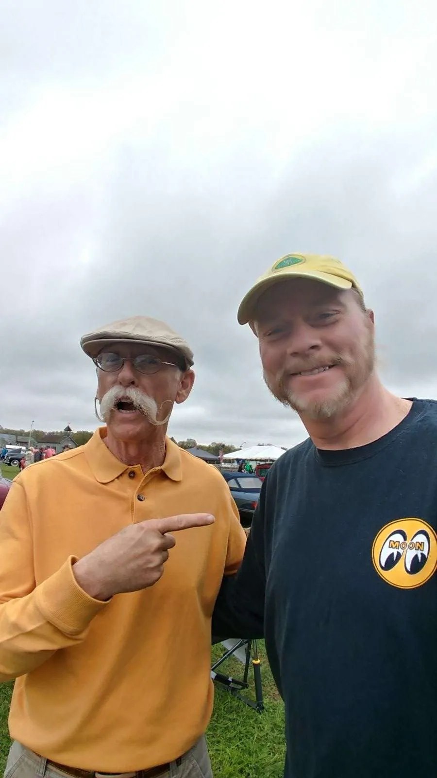 GERRY WITH DENNIS GAGE OF THE TV SHOW, MY CLASSIC CAR ESPCO Training