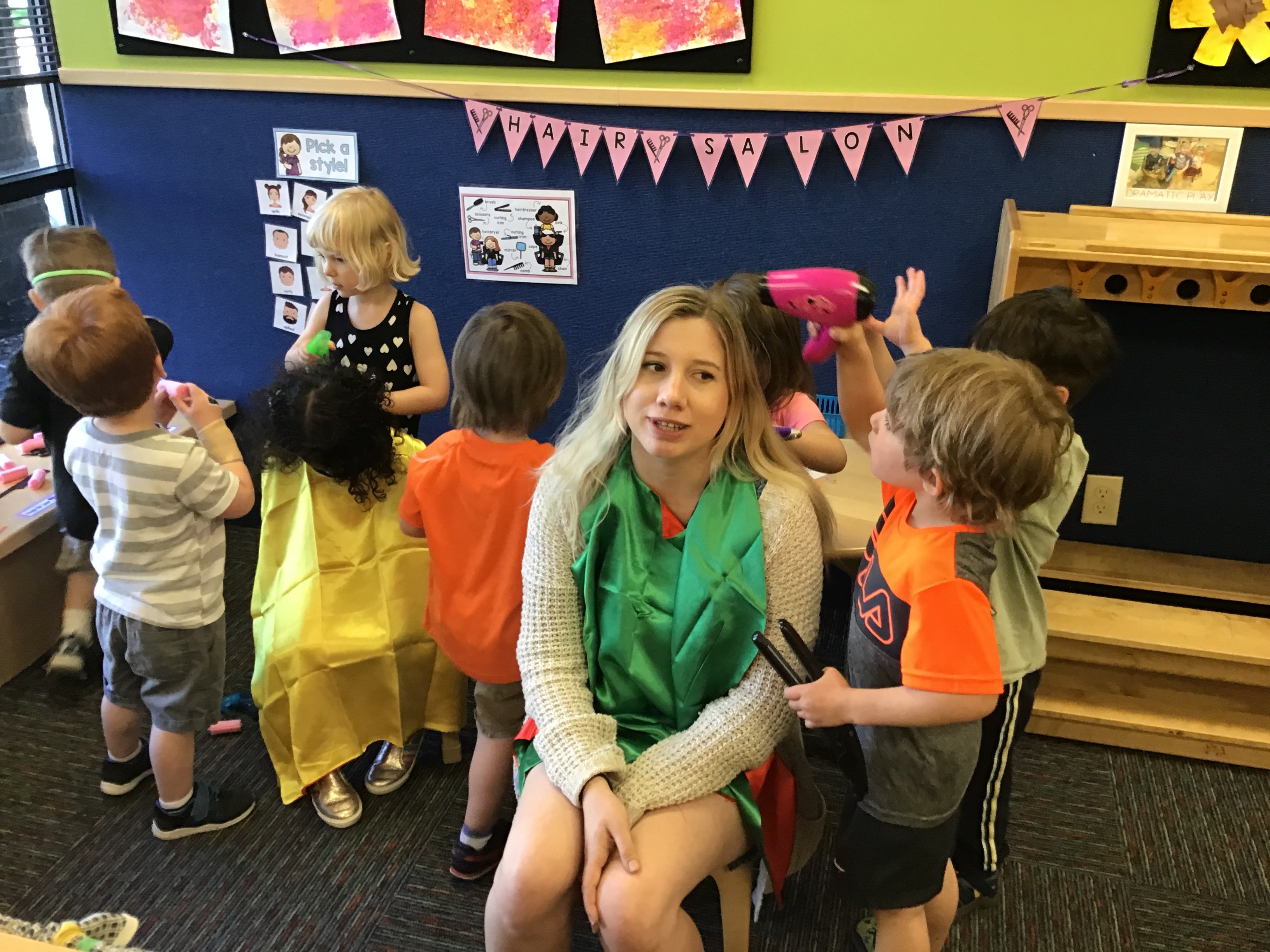 Interest Area Dramatic Play Hair Salon Especially for Children