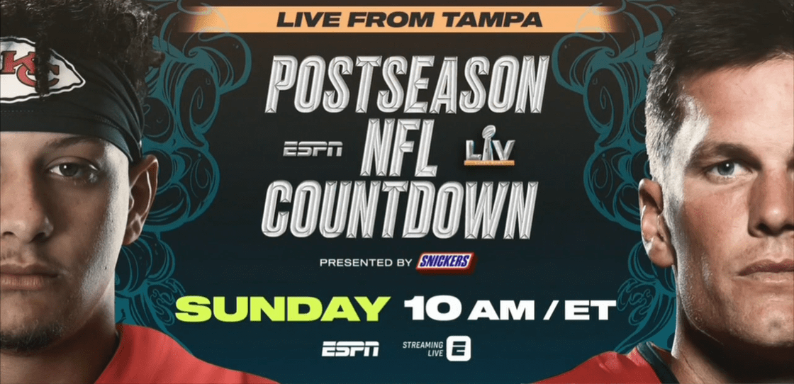 ESPN Previews Super Bowl LV on a Special Edition of Postseason NFL