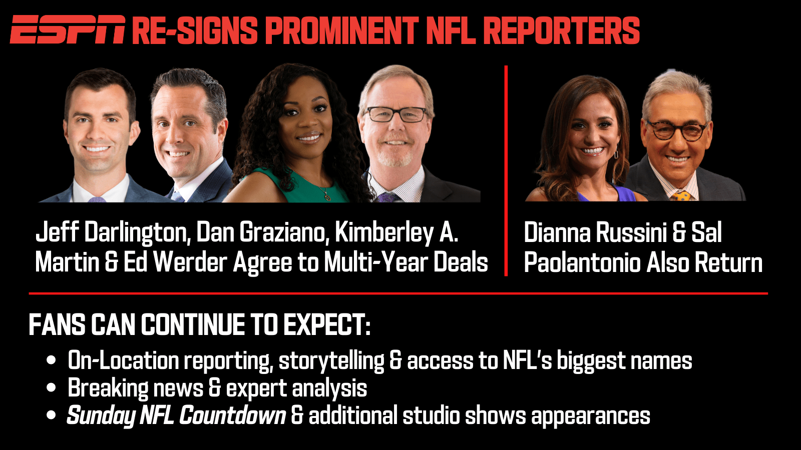 Sources Confirm ESPN ReSigns Prominent NFL Reporters Jeff Darlington