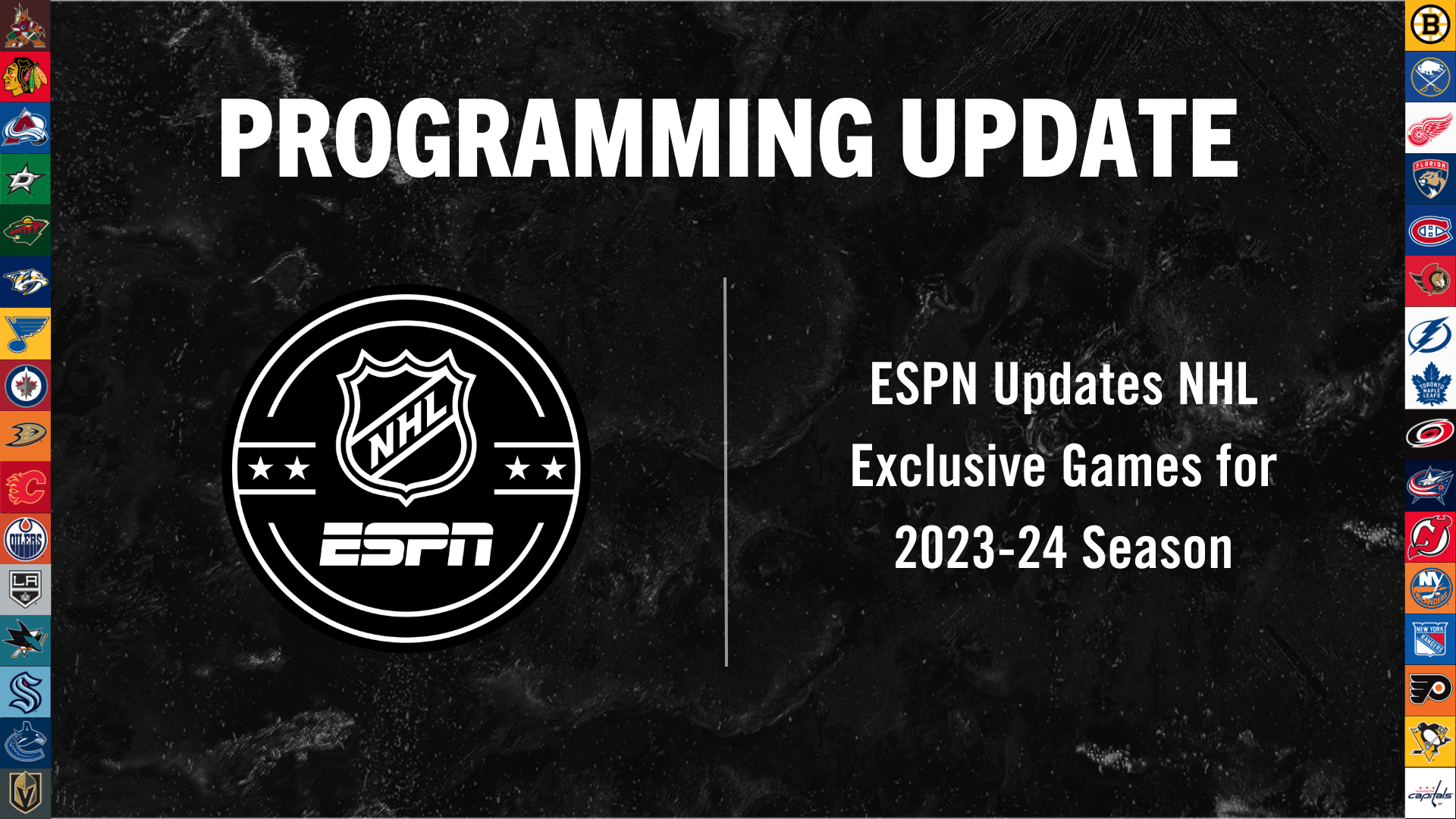 ESPN Updates NHL Exclusive Games for 202324 Season ESPN Press Room U.S.
