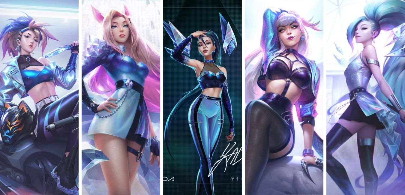 El leak de las 5 skins de KDA en acción con Seraphine...¡en Wild Rift!