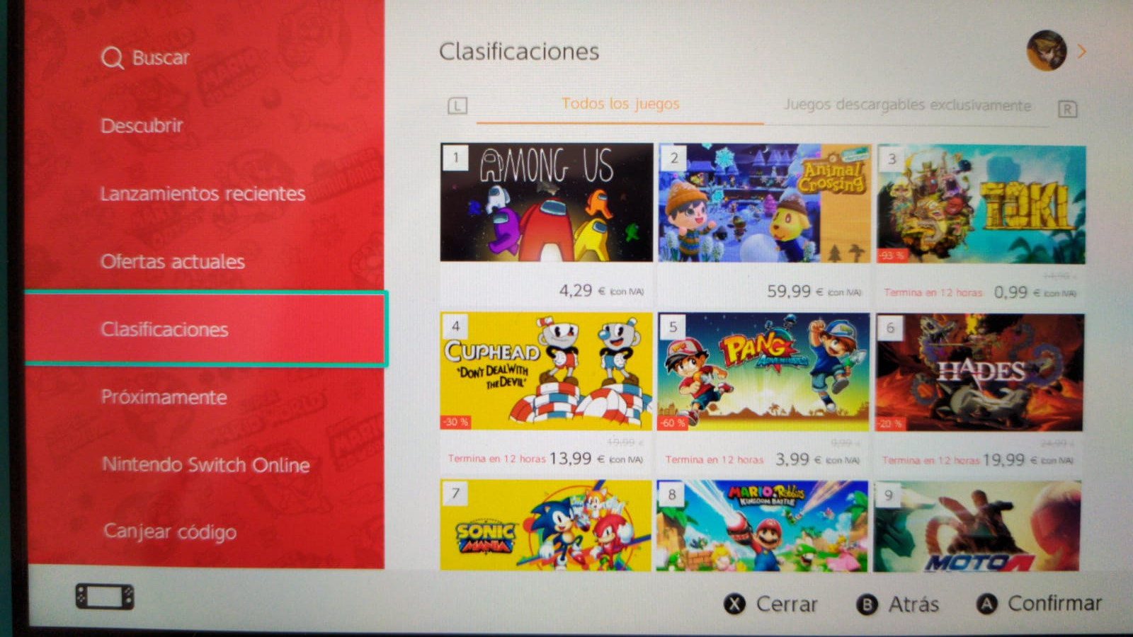 Among Us inaugura 2021 reinando en Nintendo Switch