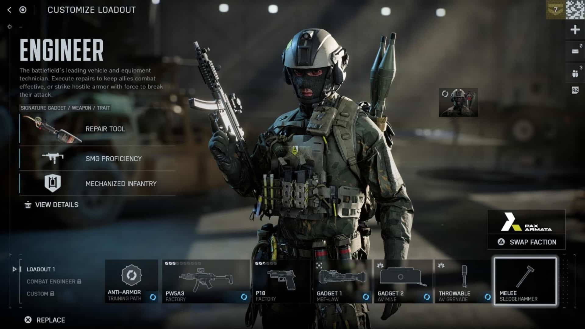 A soldier in tactical gear is displayed on a Battlefield 6 game screen with the title
