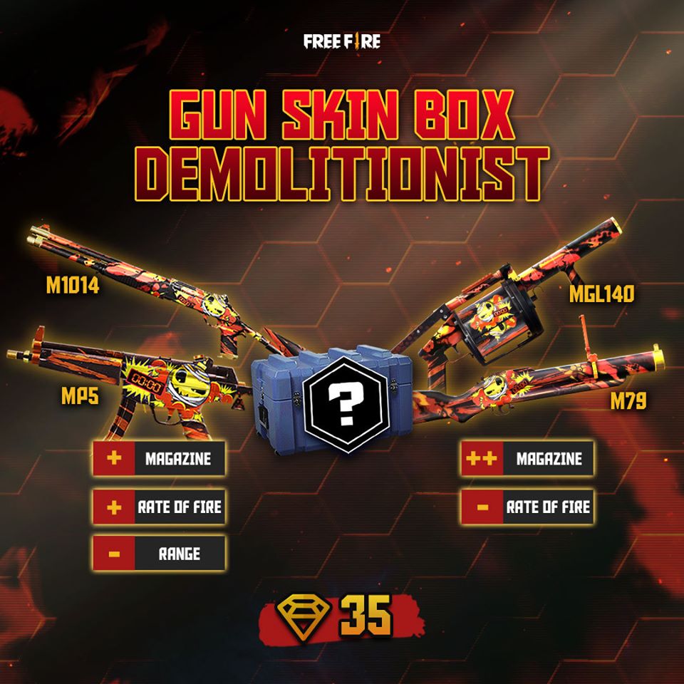Hancurkan Musuh FF dengan Skin Demolitionist Free Fire
