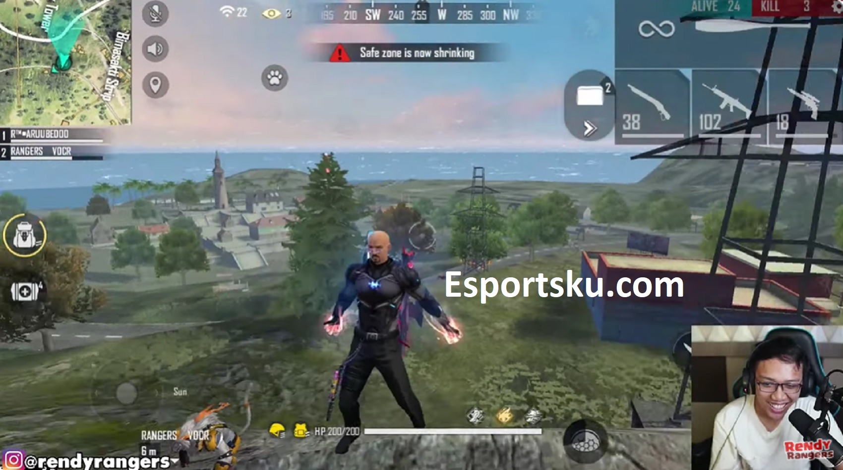 Emote Sii FF Sehabis Kill Musuh Di Free Fire (FF) Esportsku
