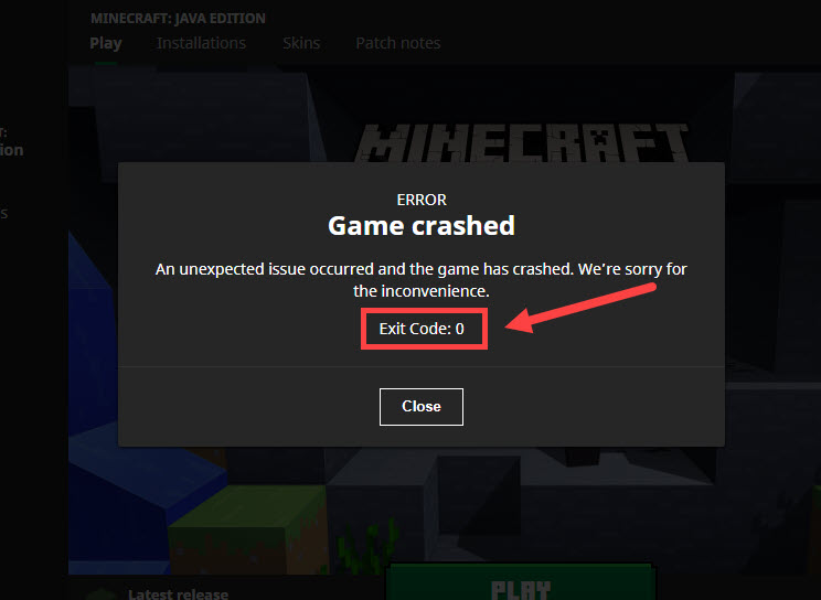 Minecraft Exit Code 0 and Other Errors How Do You Get Rid of Them The