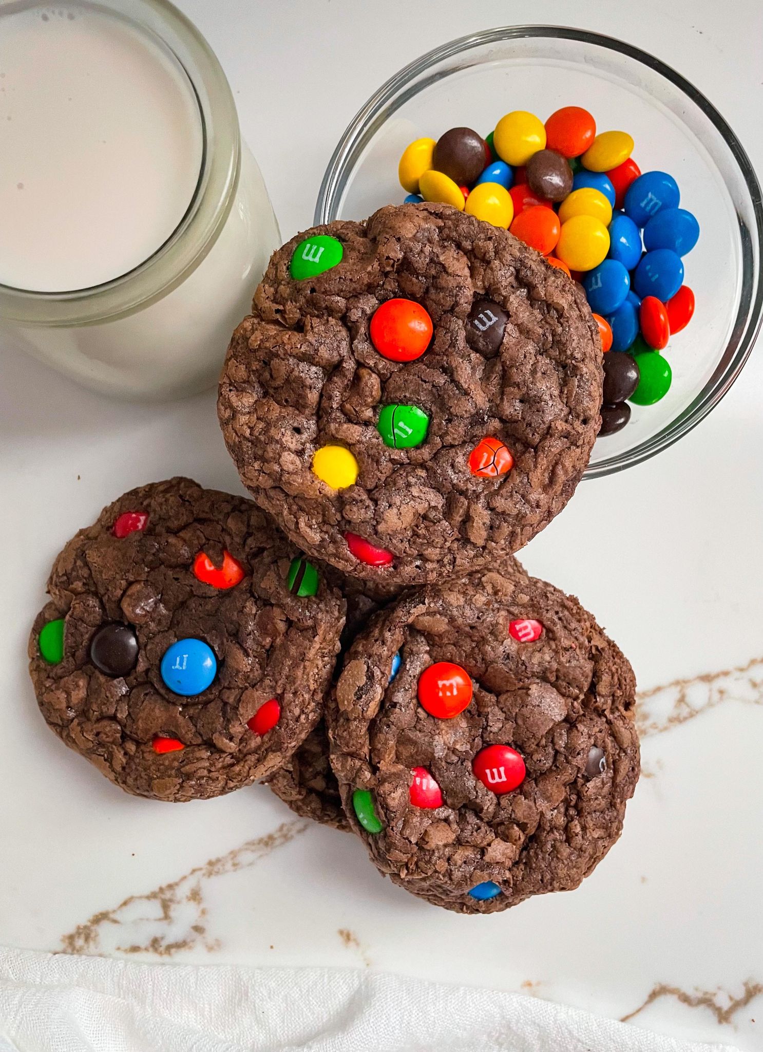 Chocolate Fudge M&M Cookies Espresso and Lime