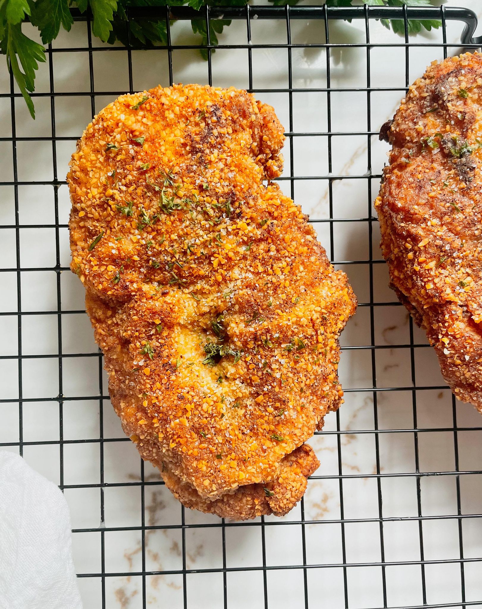 Matzo Crusted Chicken Espresso and Lime