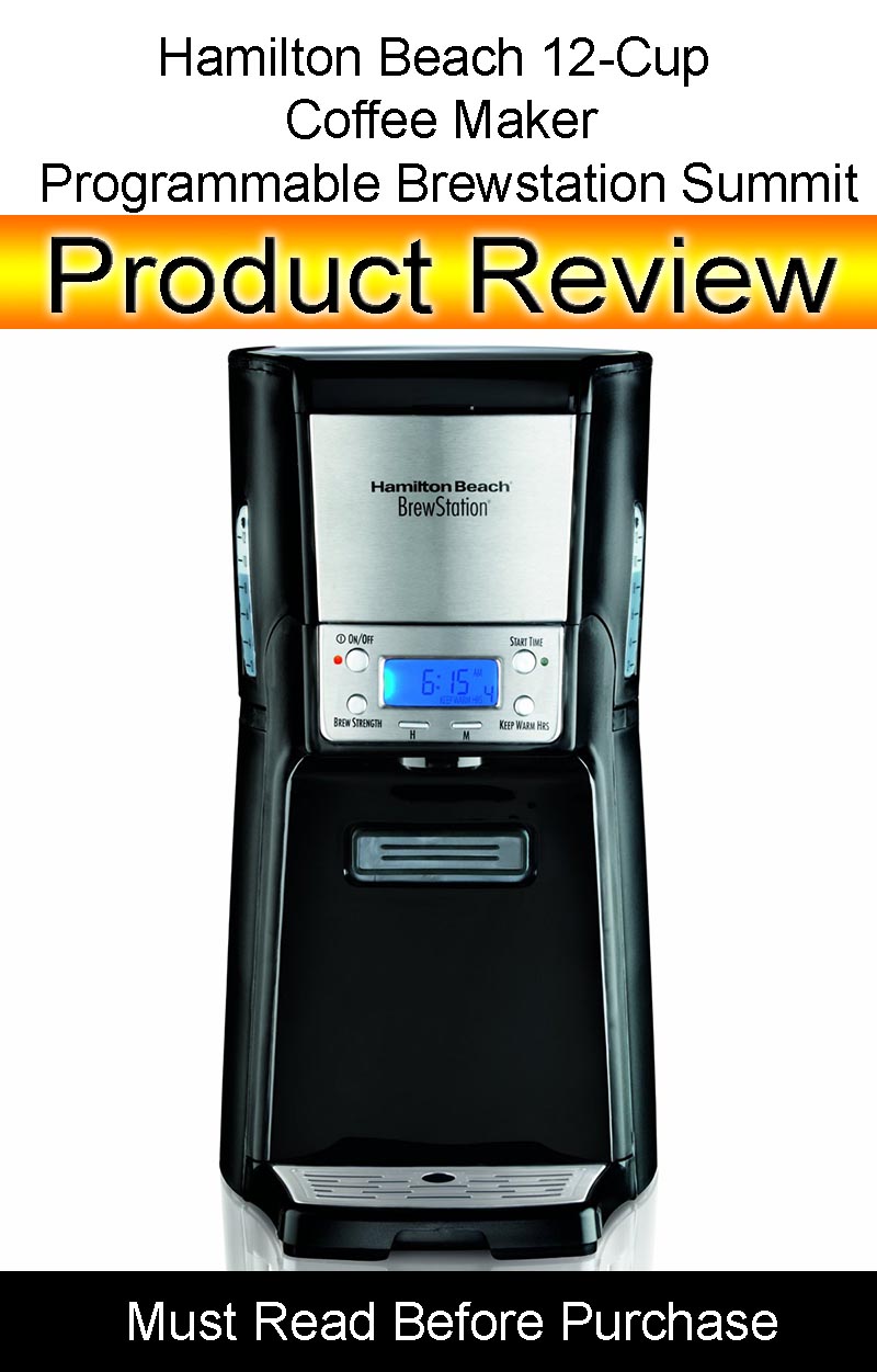Hamilton Beach 12 Cup Coffee Maker, Programmable Brewstation Summit