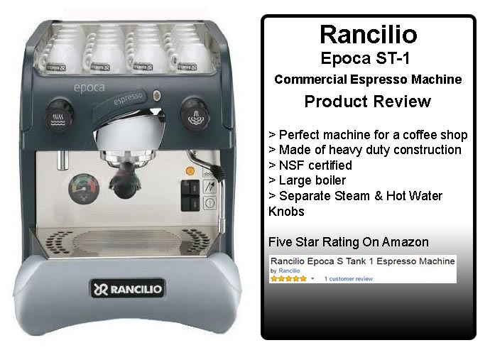 Rancilio Epoca ST1 Commercial Espresso Machine Review