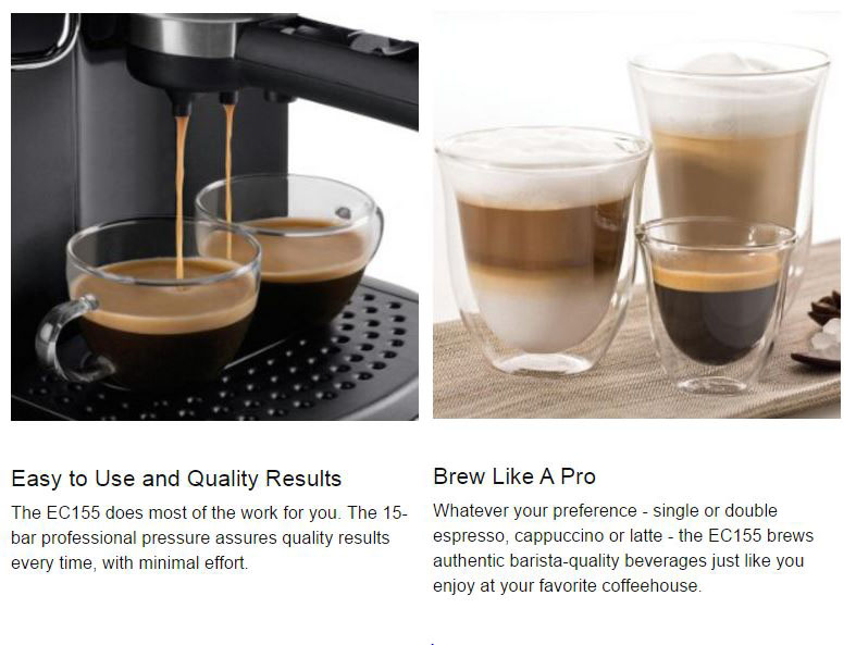 DeLonghi EC155 Espresso and Cappuccino Maker Review
