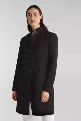Esprit Mantel aus Piqué mit Stretch im Online Shop kaufen