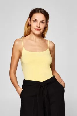 Esprit Stretch top with spaghetti straps at our Online Shop