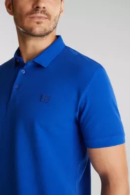 ESPRIT Piqué polo shirt made of 100 pima cotton at our Online Shop