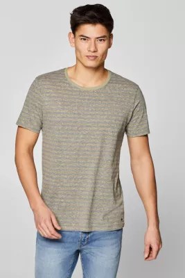 edc Melange striped jersey Tshirt at our Online Shop