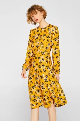 Esprit MidiKleid mit BlumenPrint im Online Shop kaufen