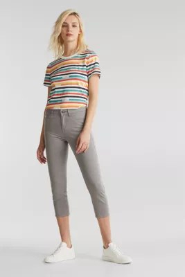 Esprit Soft Capri trousers with Lycra® xtra life™ at our Online Shop