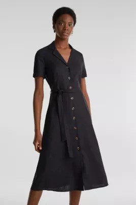 Esprit Linen blend shirt dress at our Online Shop