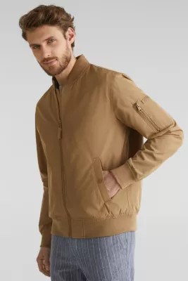 Esprit Bomber jacket with ribbed cuffs and hem at our Online Shop