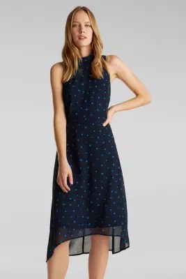 Esprit ChiffonKleid mit HighLowSaum im Online Shop kaufen
