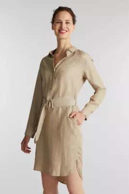Esprit Mit Leinen Hemdblusenkleid im Online Shop kaufen