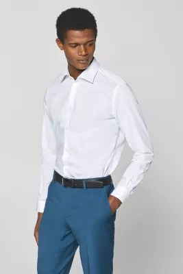 Esprit Strukturiertes Hemd mit KentKragen im Online Shop kaufen