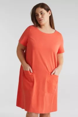 Esprit CURVY JerseyKleid, 100 Baumwolle im Online Shop kaufen