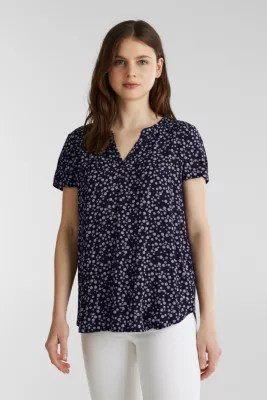 Esprit Printbluse i LENZING™ ECOVERO™ i Esprits