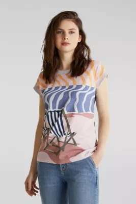 Esprit Shirt mit AlloverPrint, 100 Organic Cotton im Online Shop kaufen